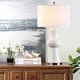 preview thumbnail 17 of 25, SAFAVIEH Lighting 30 inch Navy Lola Column Lamp (Set of 2)
