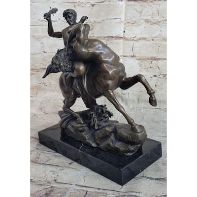 Theseus Fighting The Centaur Bianor By Antoine-Louis Barye Bronze Sculpture Sale
