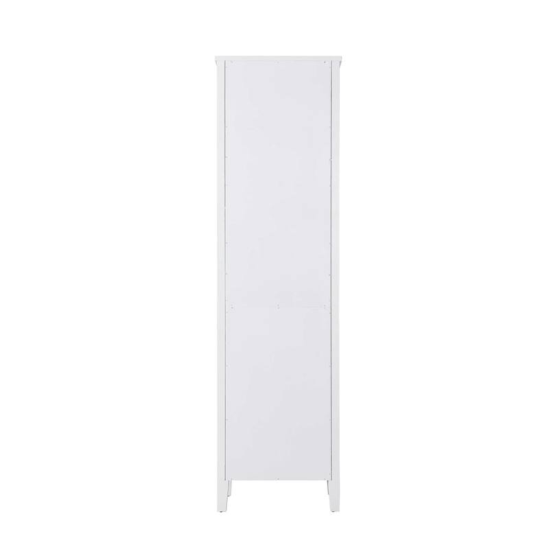 Kensington 16-28 Inch Bath Storage Glass Cabinet