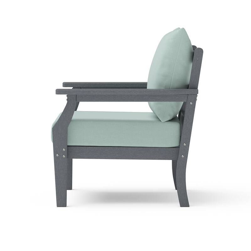 Kamas Outdoor Patio Club Chair - Charcoal Frame