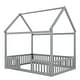 preview thumbnail 7 of 7, Full Size House-Shaped Design House Bed with Fence and Door
