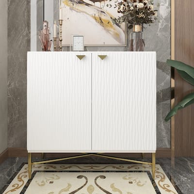 Clihome 32-Inch 2 Door Locker Media Storage Cabinet/Buffet