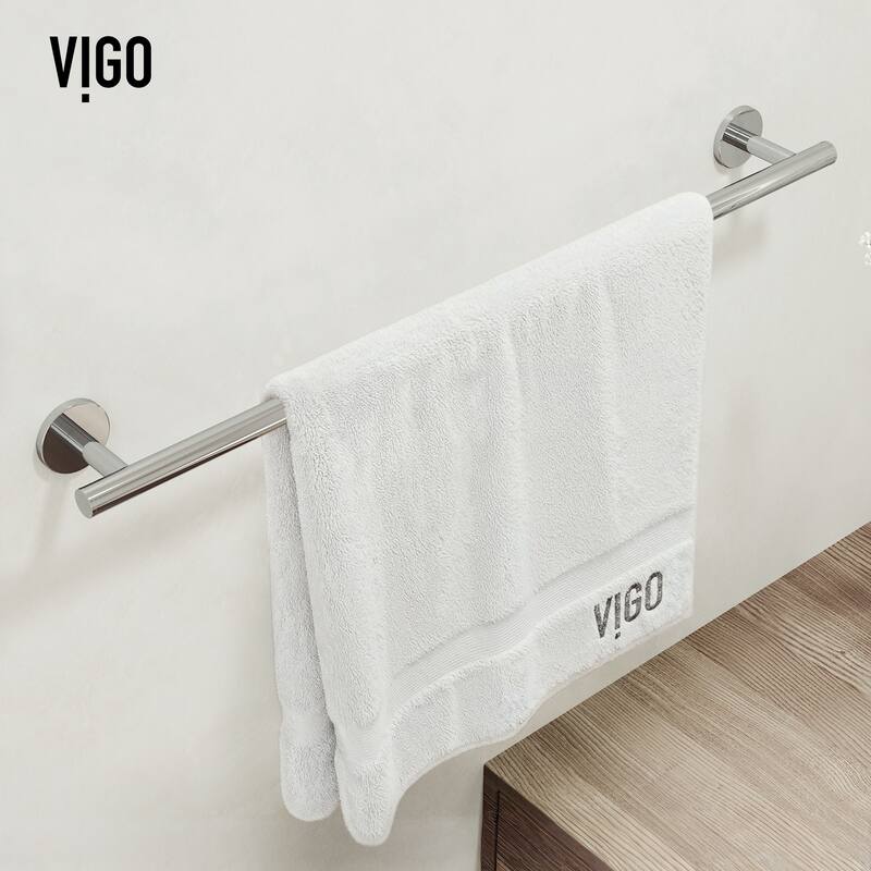 VIGO Elan 3-Piece Bathroom Hardware Accessory Set with 24 in. Towel Bar, Toilet Paper Holder, Hand Towel Holder