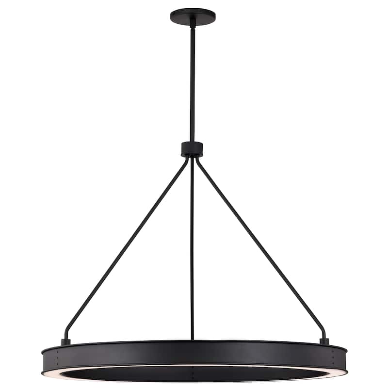 Longford 30 Inch LED Pendant Textured Black Acrylic Lens - Textured Black