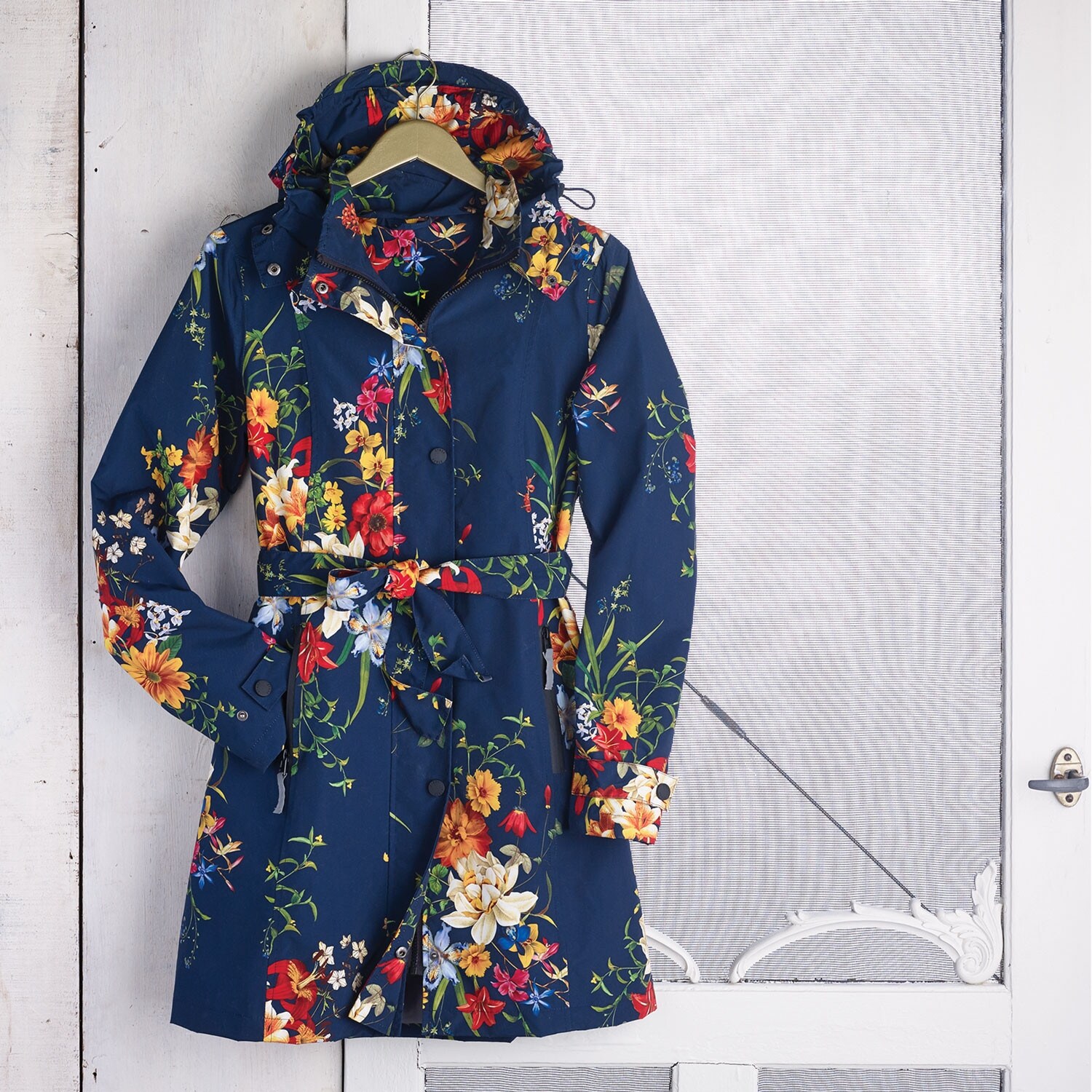 Womens Long Raincoat With Zip Out Lining 2024