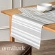 preview thumbnail 14 of 24, over&back Reversible Striped Table Runner - Waterproof - 90 inches - 18 x 90
