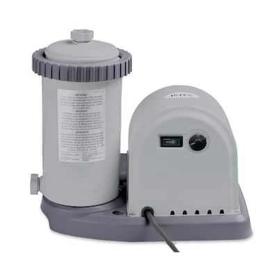 Intex 1500 GPH Easy Set Pool Filter Cartridge Pump with Timer & GFCI | 28635EG - 18.3