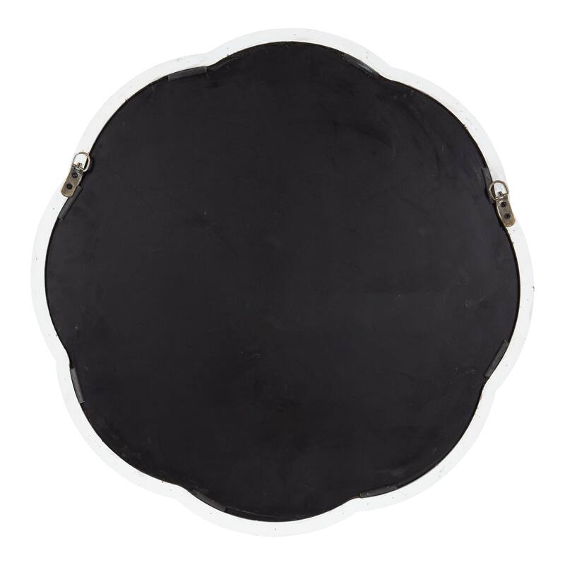 Kate and Laurel Maren Scalloped Wall Mirror - 26" Diameter