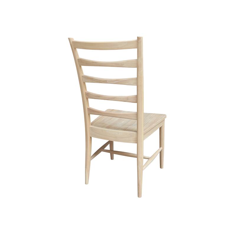 Set of Two Solid Wood Haven Dining Chairs, Unfinished