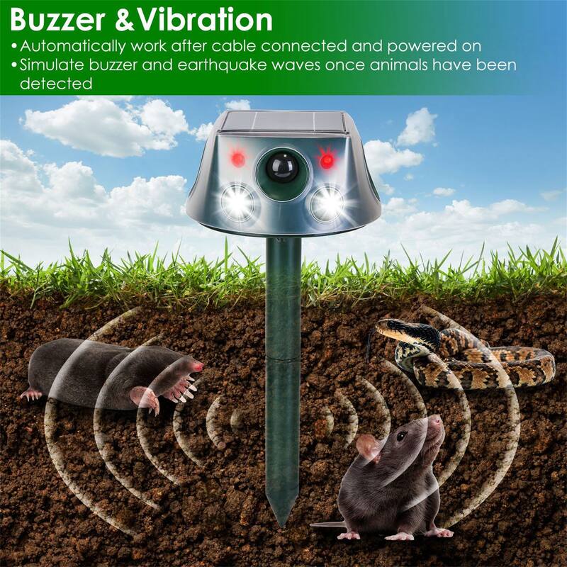 6-in-1 Solar Animal Repeller