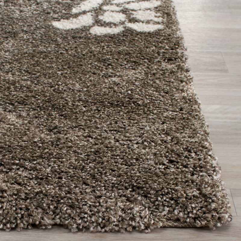 SAFAVIEH Florida Shag Nanny Floral Scroll 1.2-inch Thick Rug