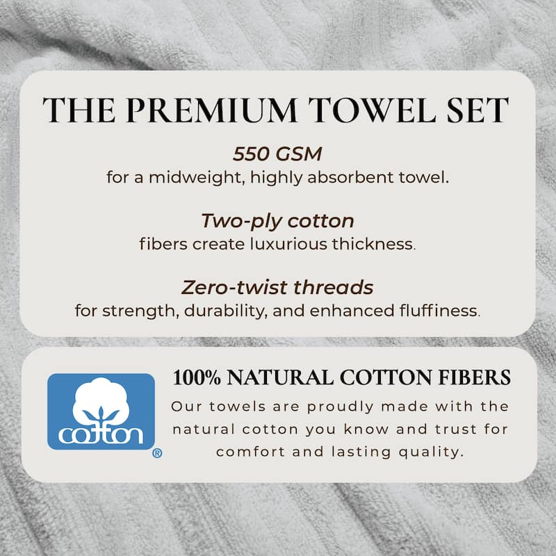 Linery & Co. Combed Cotton Bath Towel Set