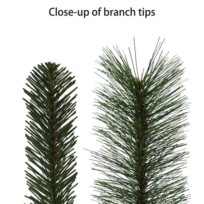Puleo International 9' Pre-Lit Ontario Spruce Artificial Christmas Tree with LED Lights