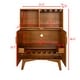 preview thumbnail 6 of 4, Rustic 31.5" Wine Cabinet with Wine Glass Holders, Wine Rack, and Adjustable Shelf for Coffee Bar, Kitchen Storage