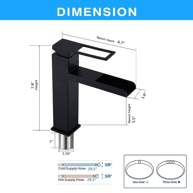 Single Handle Swivel Bathroom Faucet