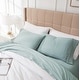 preview thumbnail 31 of 101, Vilano 21-inch Extra Deep Pocket 4-Piece Bed Sheet Set with Pleated Hem