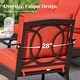 preview thumbnail 76 of 133, MAISON ARTS 4 Pieces Rattan Wicker Patio Furniture Set with Swivel Chairs and Coffee Table for Outdoor Spaces