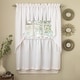preview thumbnail 2 of 30, Sweet Home Collection Opaque Ripcord Kitchen Window Curtains - Swag, Tier & Valance 24" Tier Pair - White