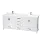 Option White, Chrome Trim, White Quartz Top