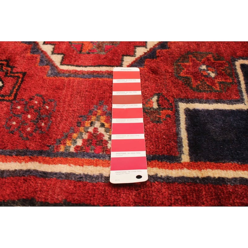 ECARPETGALLERY Hand-knotted Melis Vintage Red Wool Rug - 5'9 x 6'3
