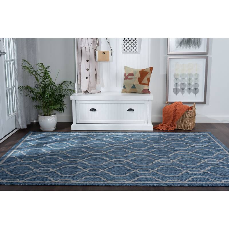Colonnade Transitional Geometric Indoor/Outdoor Area Rug