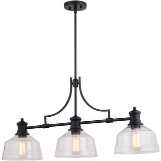 Vaxcel Lighting H0293 Beloit 3 Light 37" Wide Linear Chandelier with