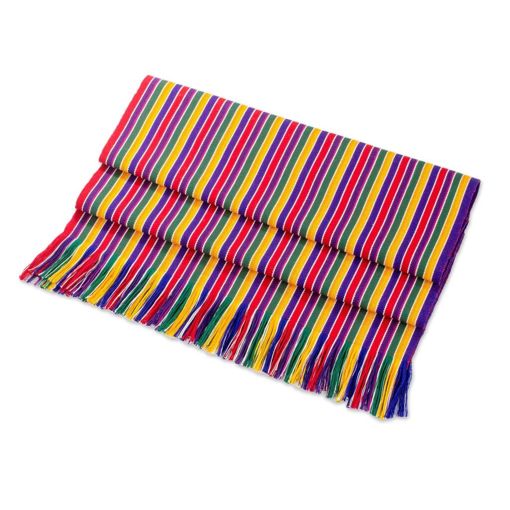 Novica Handmade Path Of Happiness Cotton Table Runner