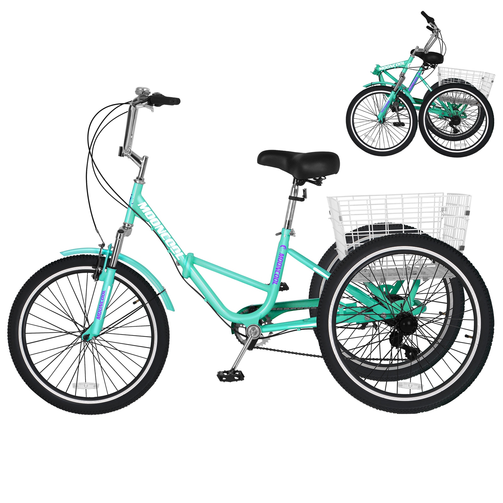 Folding wheel bikes amood for adults