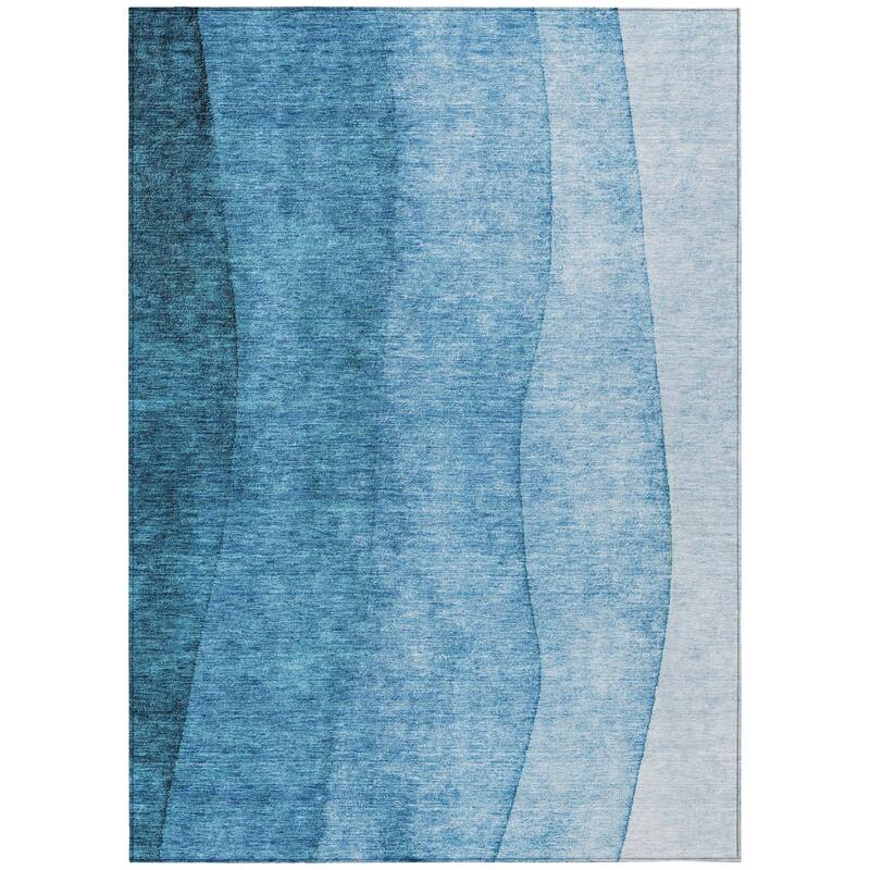 HomeRoots Ombre Transitional Rectangle Outdoor Rug