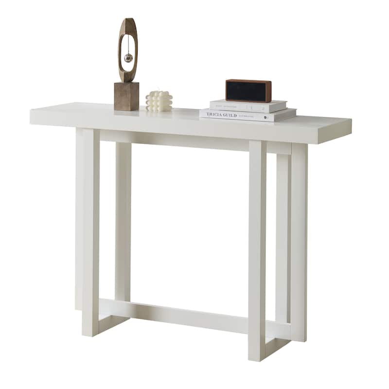 Soren Contemporary Wood Rectangular Console Table for Entryway