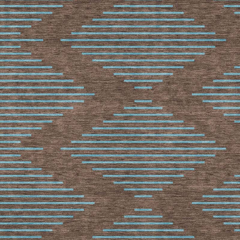 HomeRoots Geometric Transitional Rectangle Outdoor Rug