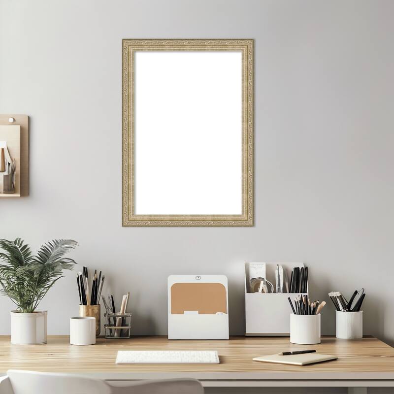Amanti Art Paris Champagne Framed Dry Erase Magnetic Board