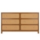 preview thumbnail 7 of 11, Elio Rattan 6 Drawer Dresser