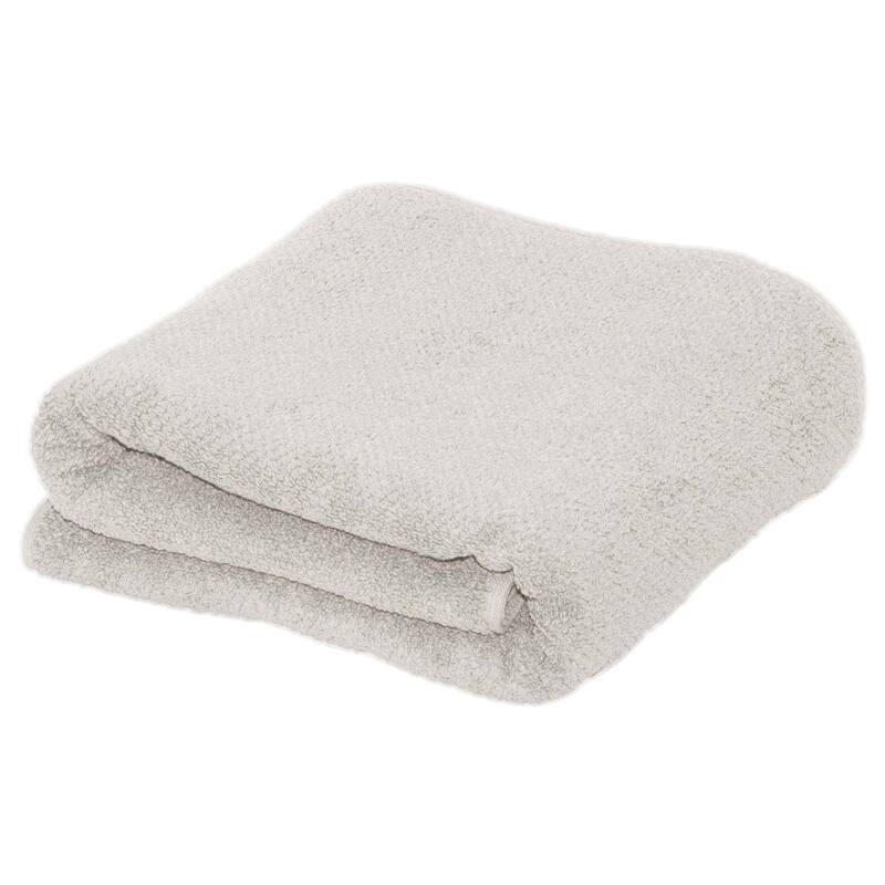 Linery & Co. Luxury Cotton Textured Bath Towel - Bath Sheet - Taupe