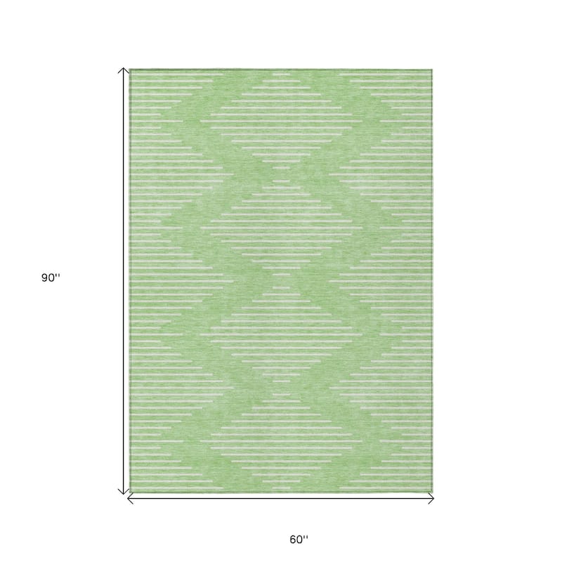 HomeRoots Geometric Transitional Rectangle Outdoor Rug