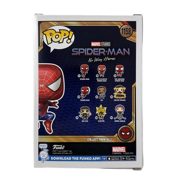 公*o様 FUNKO スパイダーマン 直筆　サイン アンドリュー ガーフィールド Tom Holland Signed Spider Man Funko Pop - Split Color - Bed Bath