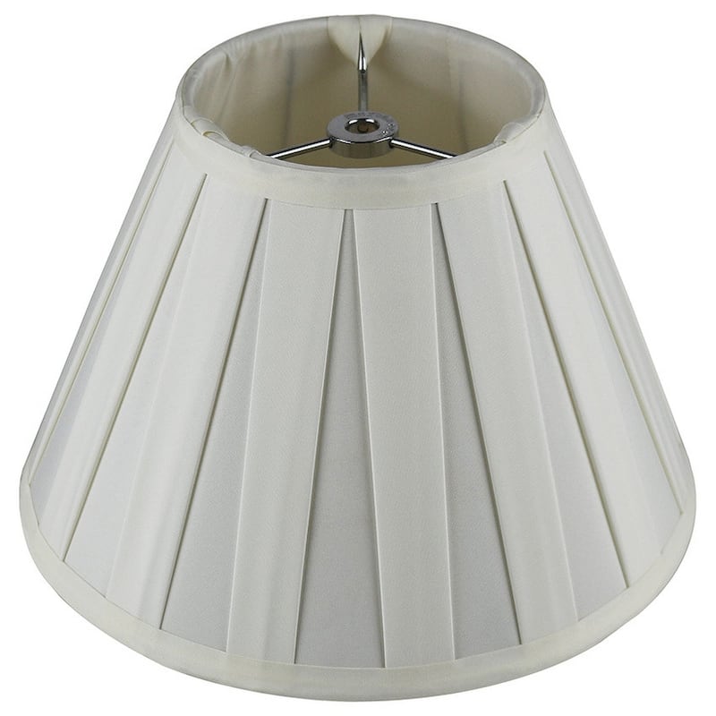 Empire Box Pleat Lamp Shade, 5" Top, 10" Bottom, 7" Slant
