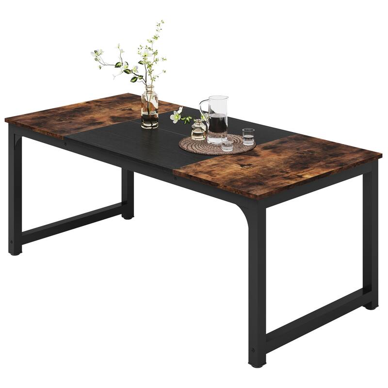 71" Modern Dining Table for 6-8, Kitchen Table for Dining Room - 70.87" L x 31.50" W x 29.53" H