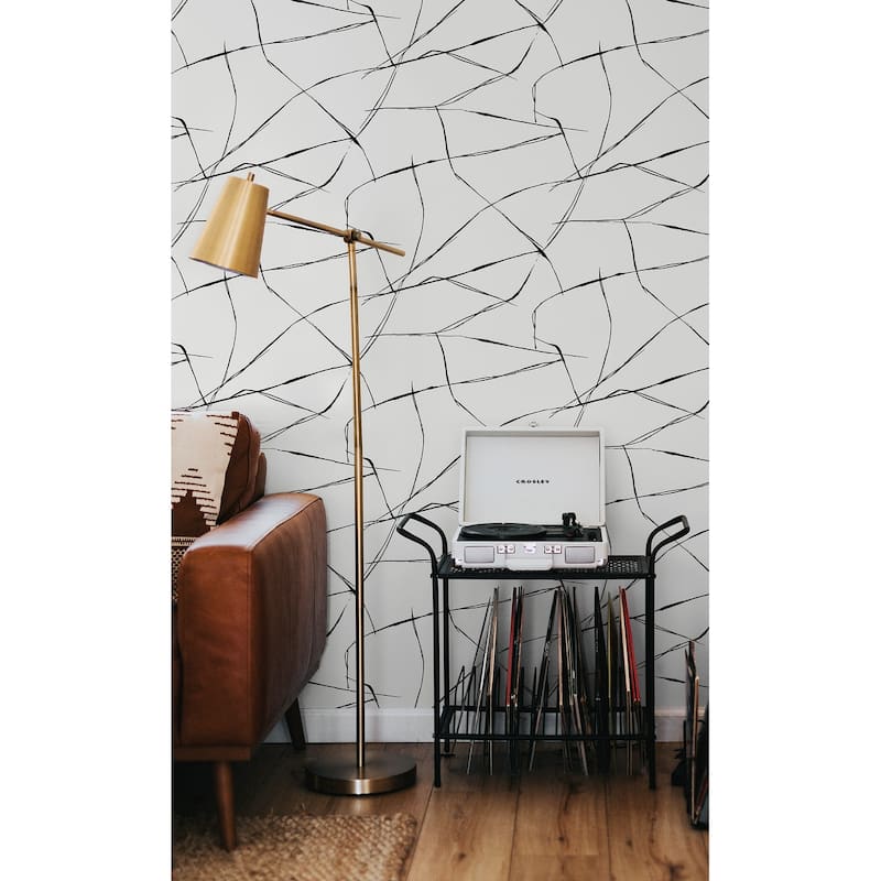NextWall Inkwork Abstract Peel and Stick Wallpaper