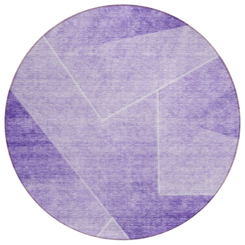 Machine Washable Indoor/ Outdoor Chantille Contemporary Abstract Rug