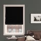 preview thumbnail 10 of 42, Sun Zero Pryer Textured Total Blackout Cordless 1-Piece Roman Shade 27" x 64" - Black