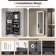 preview thumbnail 28 of 29, Costway Door Wall Mount Touch Screen LED Light Mirrored Jewelry - See Details