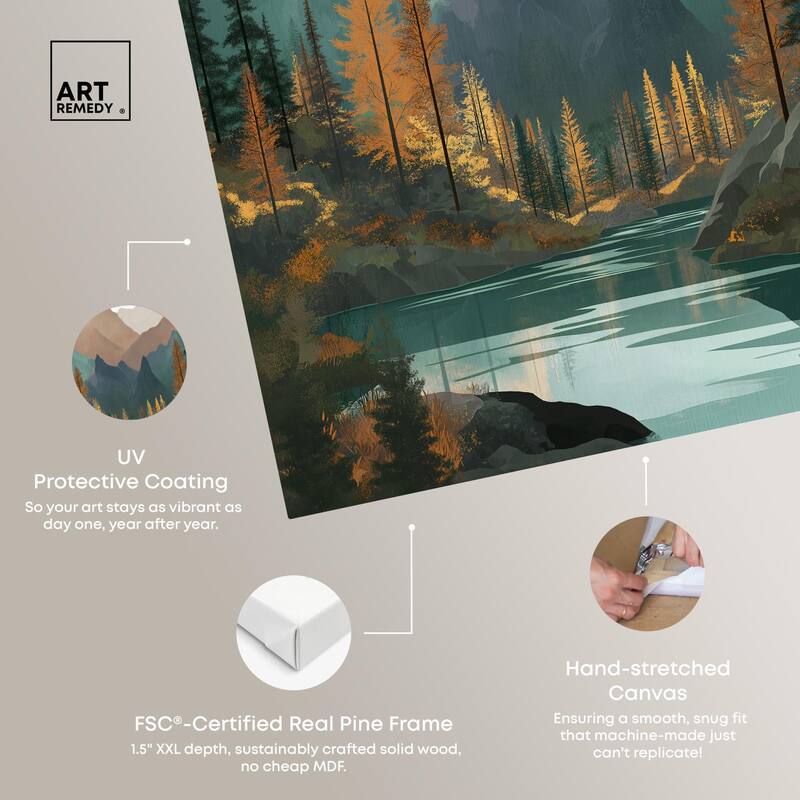 Secrets of the Lake II Canvas by Art Remedy, Gallery Wrapped