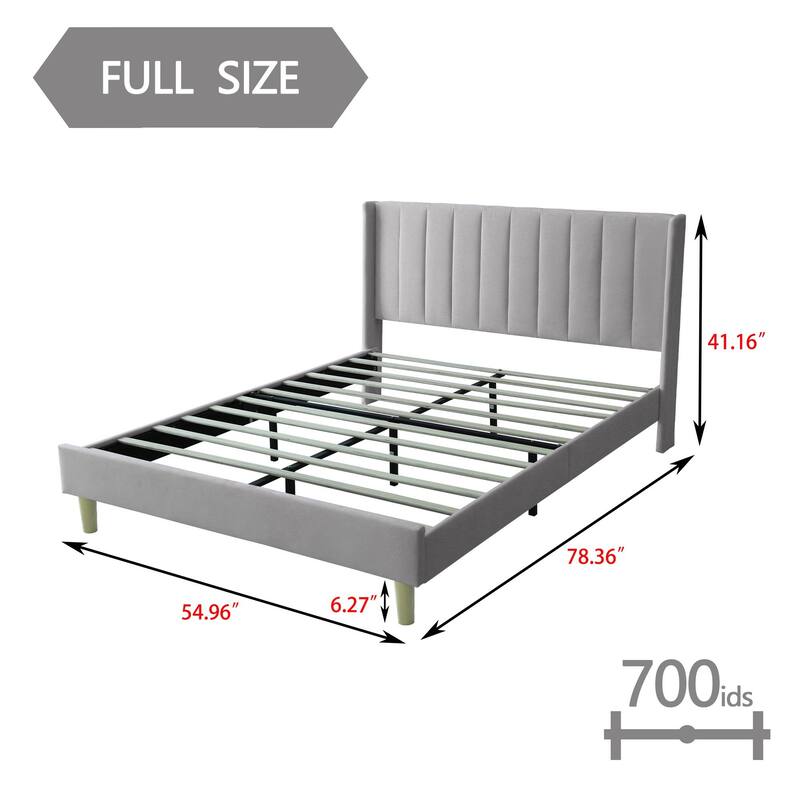 Alazyhome Upholstered Platform Bed Frame