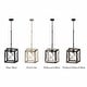 preview thumbnail 9 of 39, Acroma 1-light Farmhouse Rustic Rectangle Kitchen Island Pendant Light - 8 inches