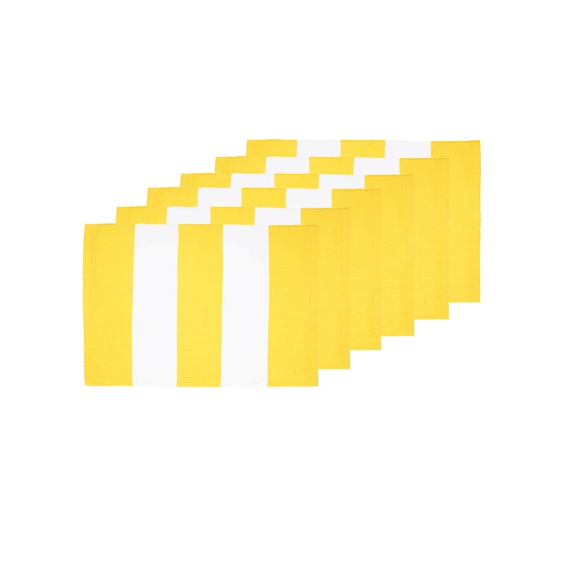 Cabana Stripes Placemats Sets of 6 Collection