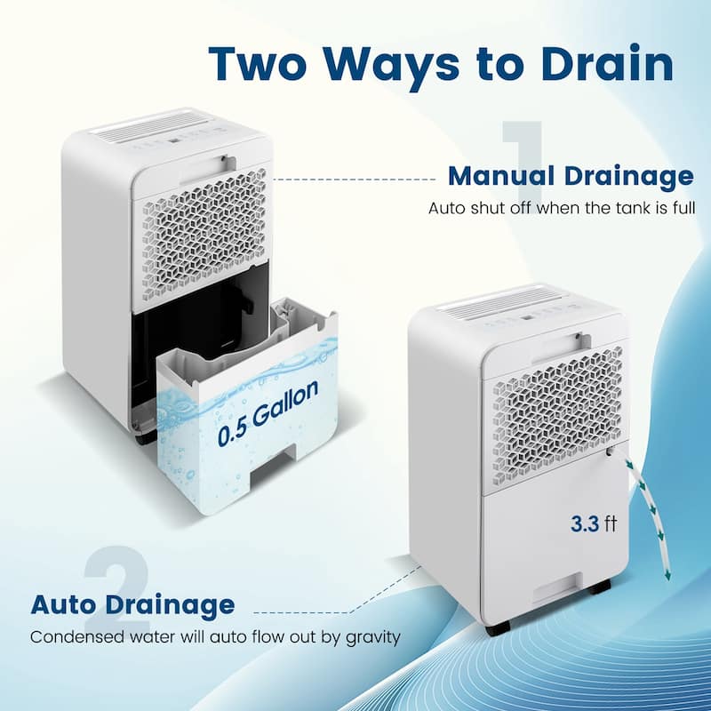 Costway Dehumidifier for Home Basement 32 Pints/Day 3 Modes Portable - See Details