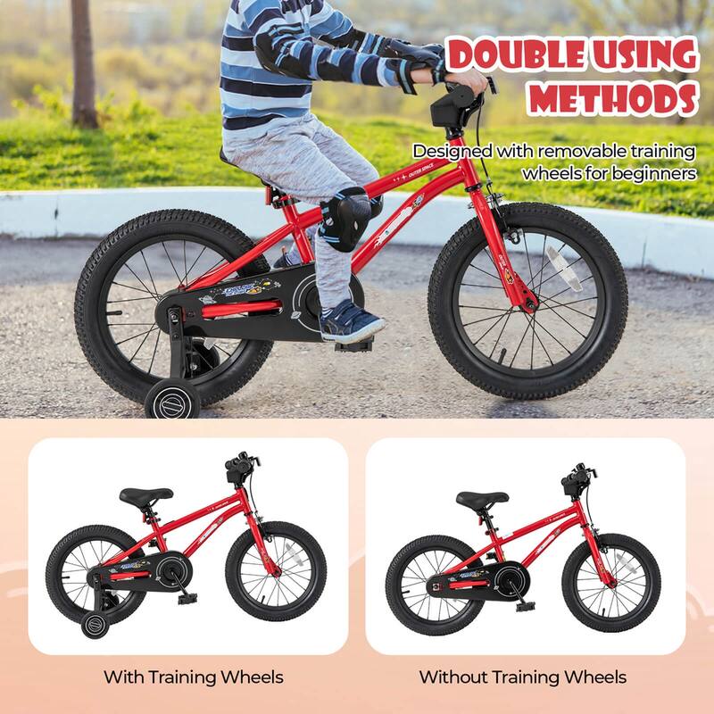 Costway 14/16/18-Inch Kid’s Bike for 4-7 Years Old with Adjustable - See Details