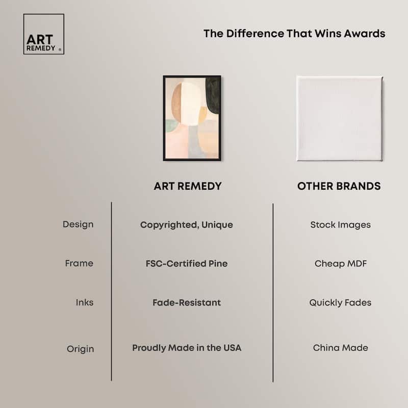 Soft Cubism I Canvas by Art Remedy