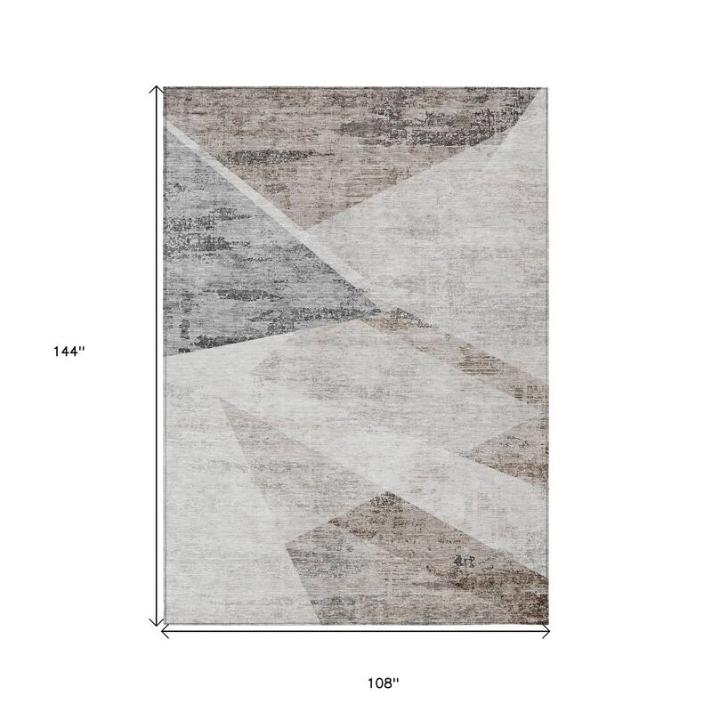 HomeRoots Abstract Transitional Rectangle Outdoor Rug